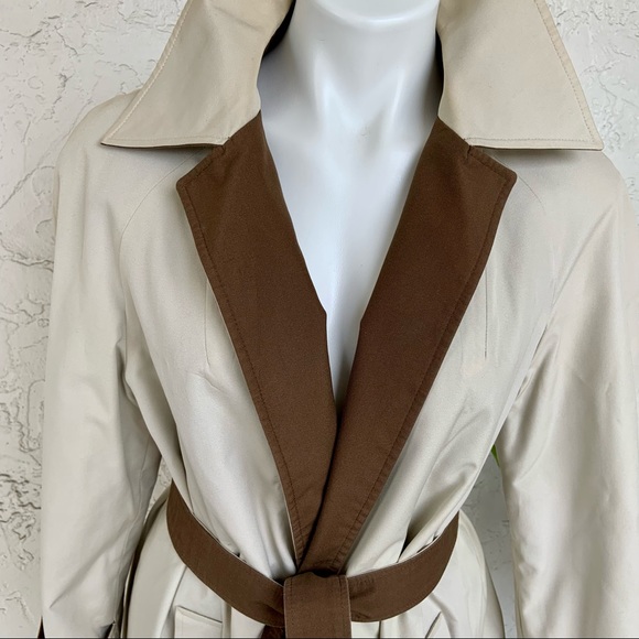 VTG 2in1 Reversible Belted Trench Coat-AQUA 5. Made in England. - Picture 2 of 13